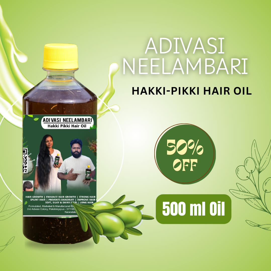 🔶500ml Adivasi Neelambari Herbal Hair Oil