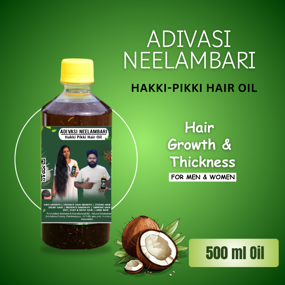 Adivasi Neelambari Herbal Hair Oil (For Hair fall and Regrowth)