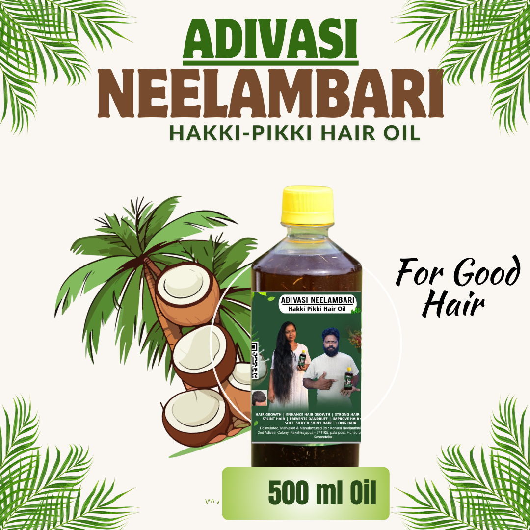 🔶500ml Adivasi Neelambari Herbal Hair Oil