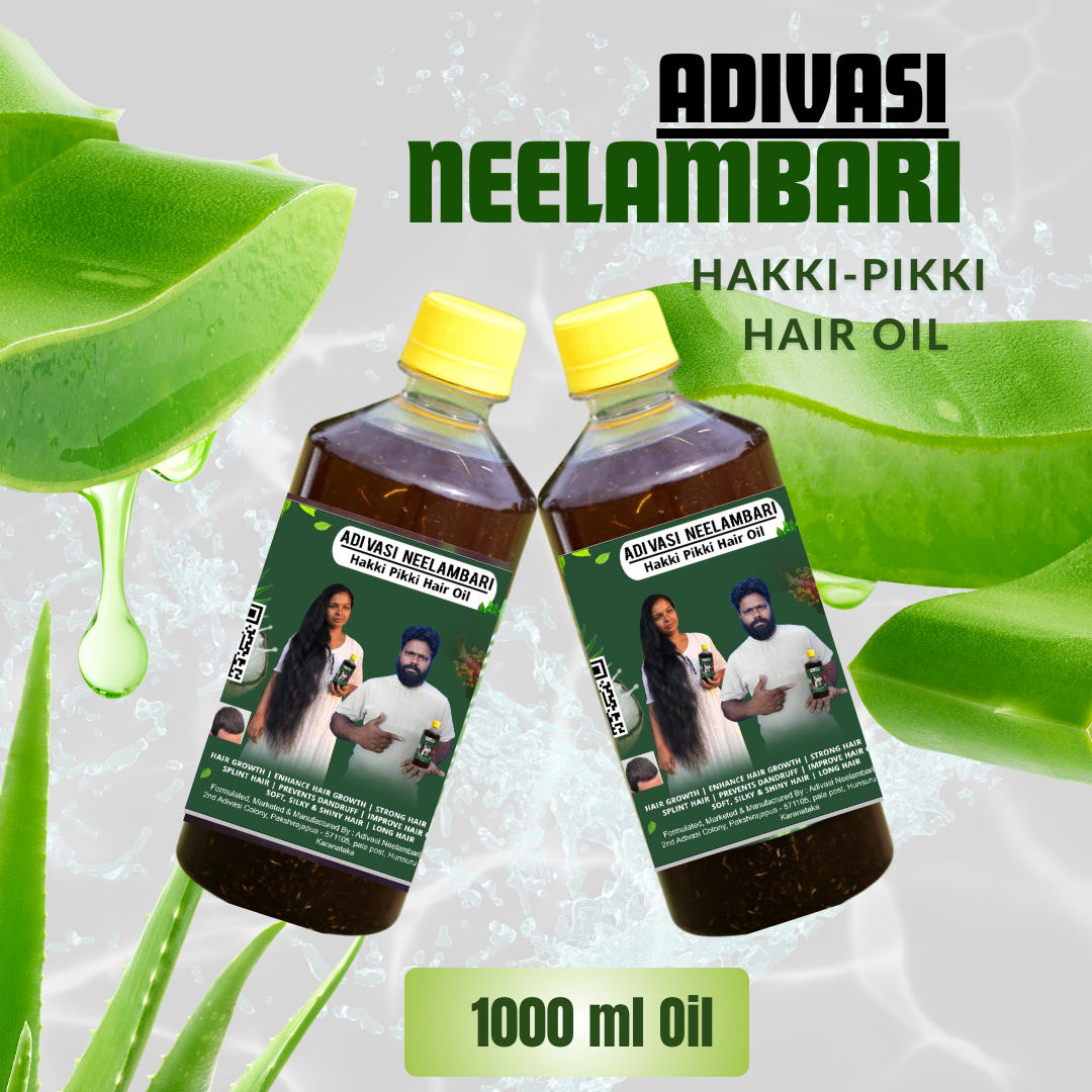 Adivasi Neelambari Herbal Hair Oil (For Hair fall and Regrowth)