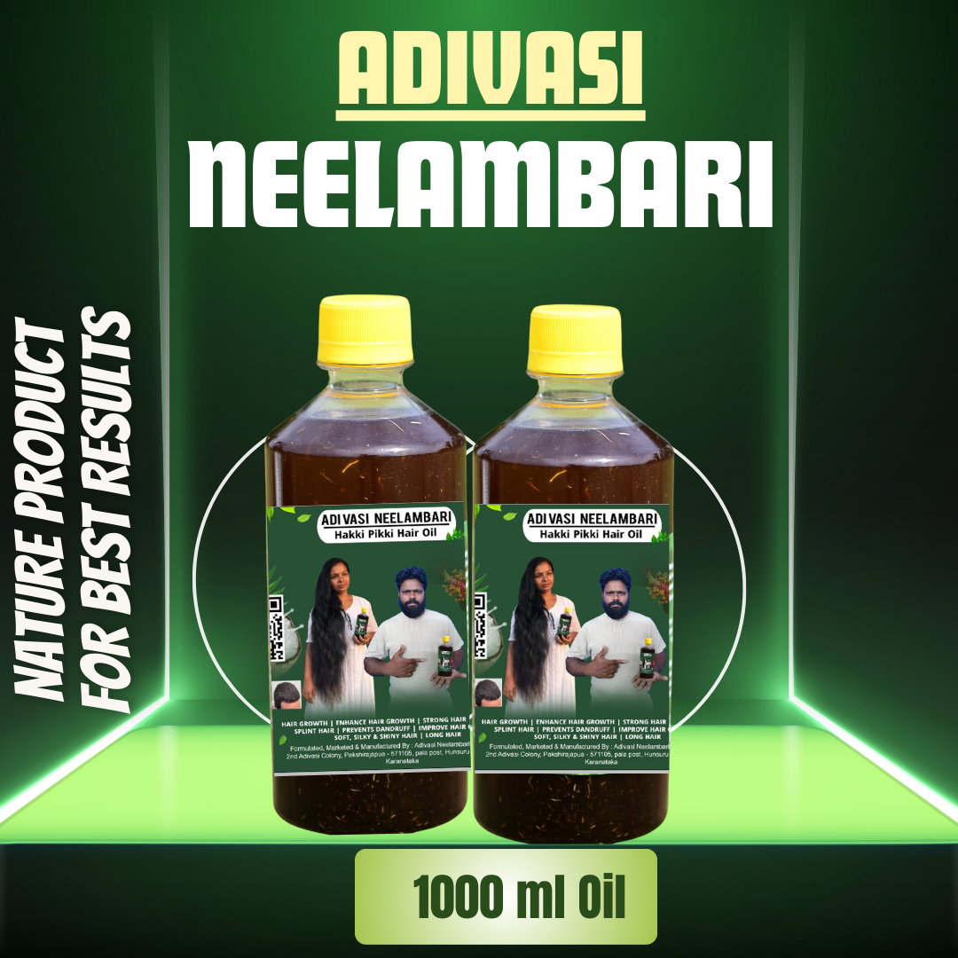 Adivasi Neelambari Herbal Hair Oil (For Hair fall and Regrowth)