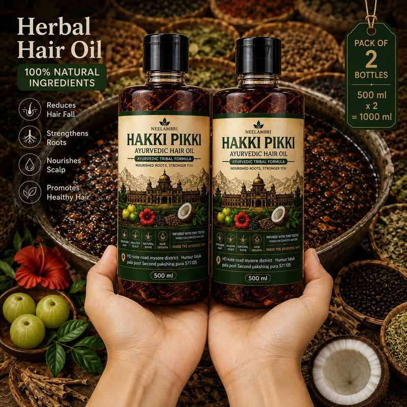 Adivasi Neelambari Herbal Hair Oil (For Hair fall and Regrowth)